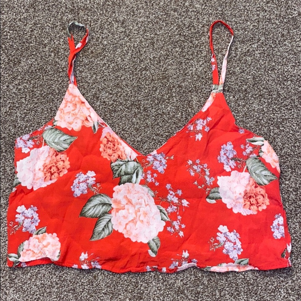 Forever21 Floral Crop Top
